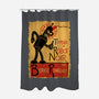 Le Robot Noir-None-Polyester-Shower Curtain-Barbadifuoco