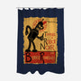 Le Robot Noir-None-Polyester-Shower Curtain-Barbadifuoco