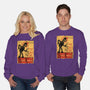 Le Robot Noir-Unisex-Crew Neck-Sweatshirt-Barbadifuoco
