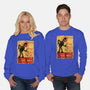 Le Robot Noir-Unisex-Crew Neck-Sweatshirt-Barbadifuoco