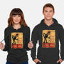 Le Robot Noir-Unisex-Pullover-Sweatshirt-Barbadifuoco