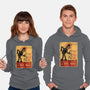 Le Robot Noir-Unisex-Pullover-Sweatshirt-Barbadifuoco