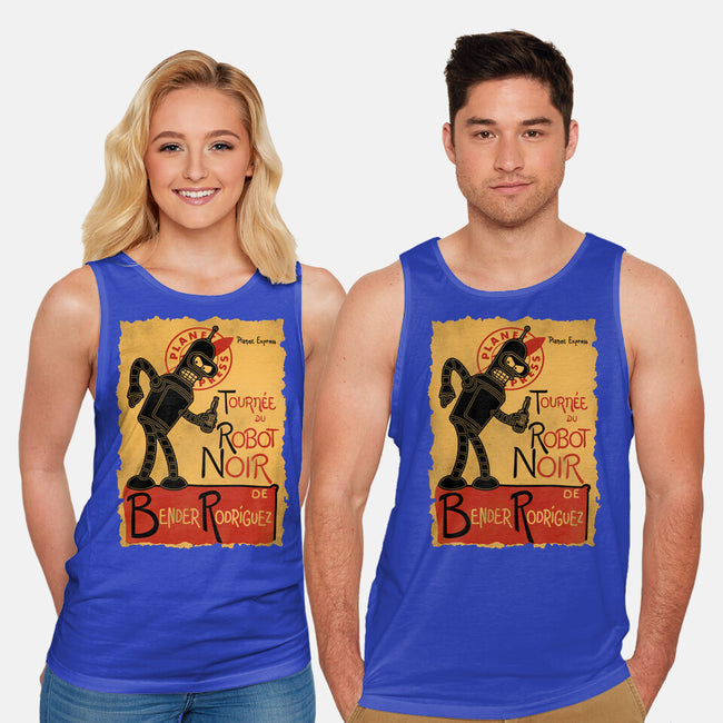 Le Robot Noir-Unisex-Basic-Tank-Barbadifuoco