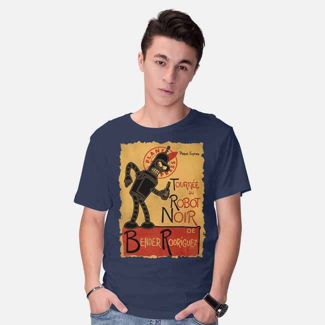 Le Robot Noir-Mens-Basic-Tee-Barbadifuoco