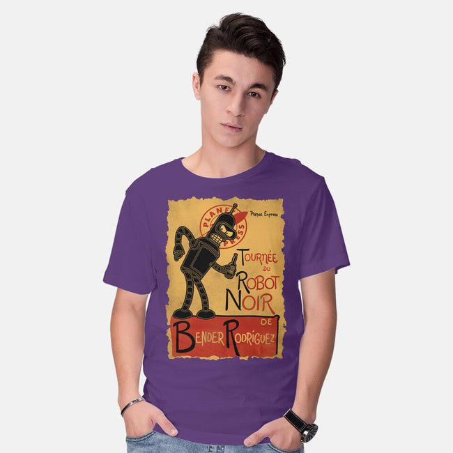 Le Robot Noir-Mens-Basic-Tee-Barbadifuoco