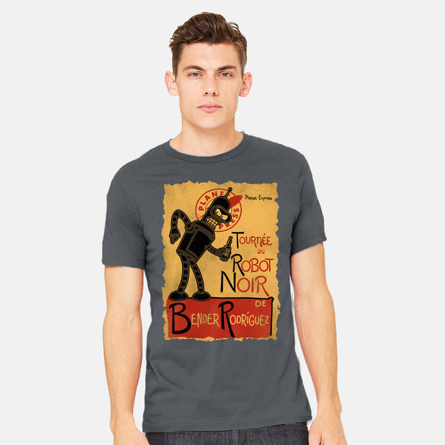 Le Robot Noir-Mens-Heavyweight-Tee-Barbadifuoco