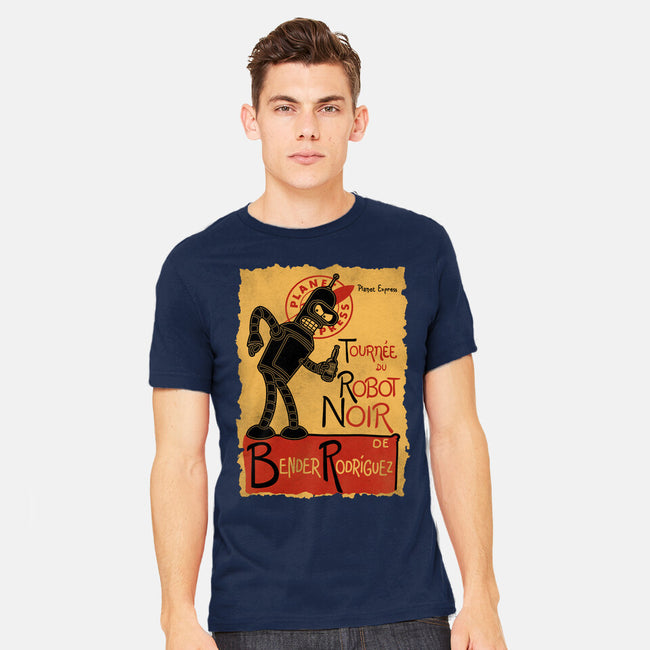 Le Robot Noir-Mens-Heavyweight-Tee-Barbadifuoco