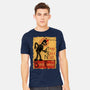 Le Robot Noir-Mens-Heavyweight-Tee-Barbadifuoco