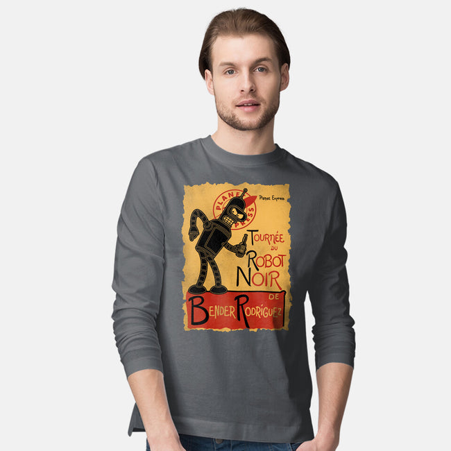 Le Robot Noir-Mens-Long Sleeved-Tee-Barbadifuoco