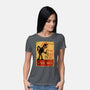 Le Robot Noir-Womens-Basic-Tee-Barbadifuoco