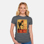Le Robot Noir-Womens-Fitted-Tee-Barbadifuoco