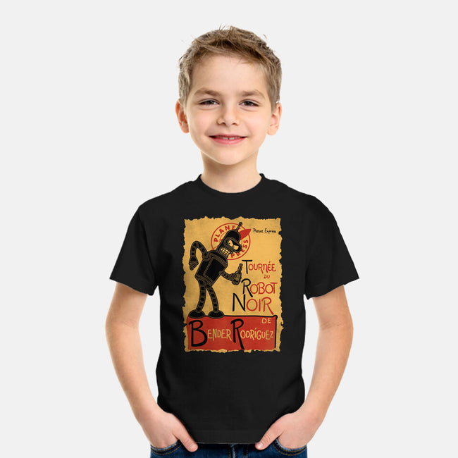 Le Robot Noir-Youth-Basic-Tee-Barbadifuoco