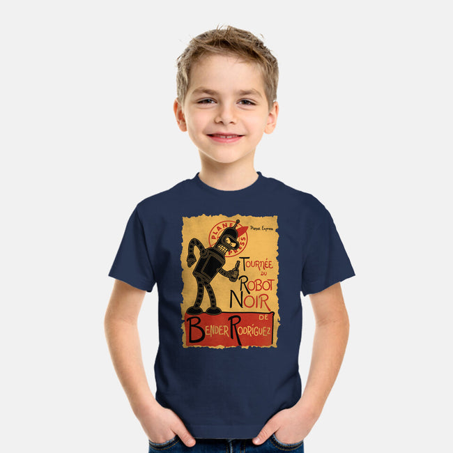 Le Robot Noir-Youth-Basic-Tee-Barbadifuoco