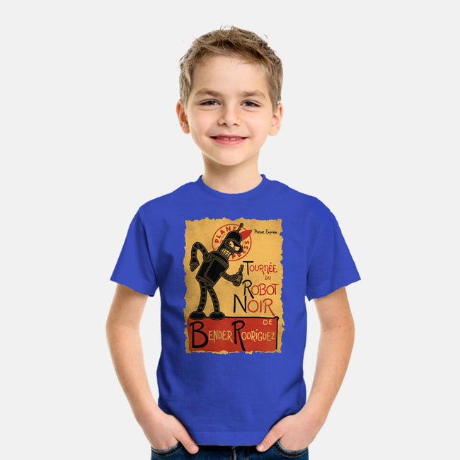 Le Robot Noir-Youth-Basic-Tee-Barbadifuoco
