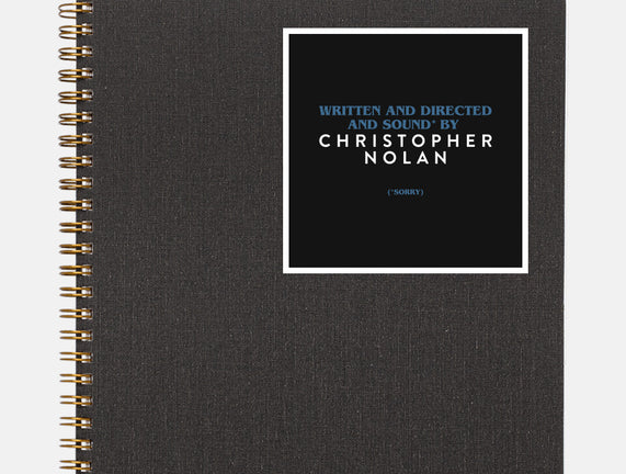 Written And Directed By Nolan