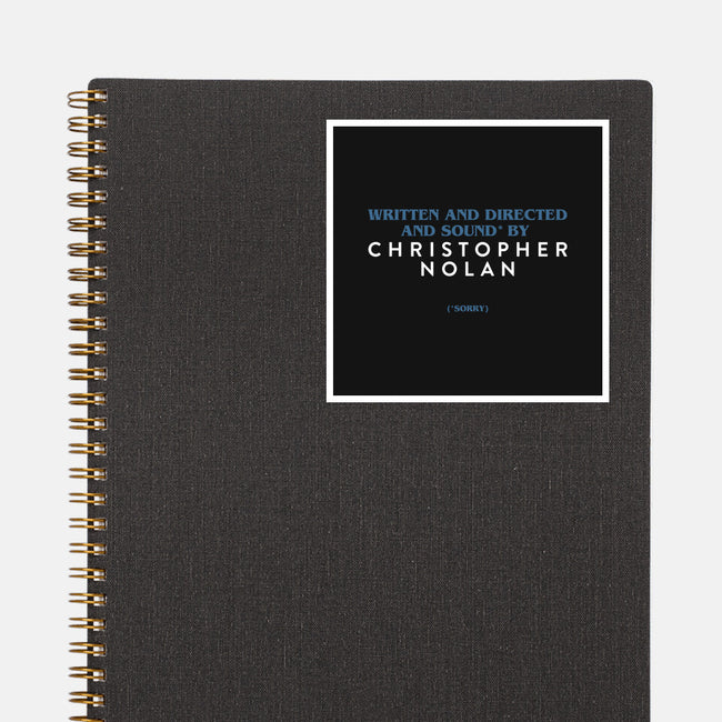 Written And Directed By Nolan-None-Glossy-Sticker-rocketman_art