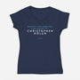 Written And Directed By Nolan-Womens-V-Neck-Tee-rocketman_art