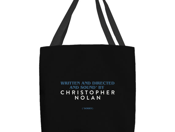 Written And Directed By Nolan