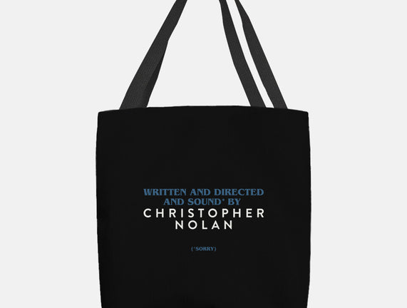 Written And Directed By Nolan