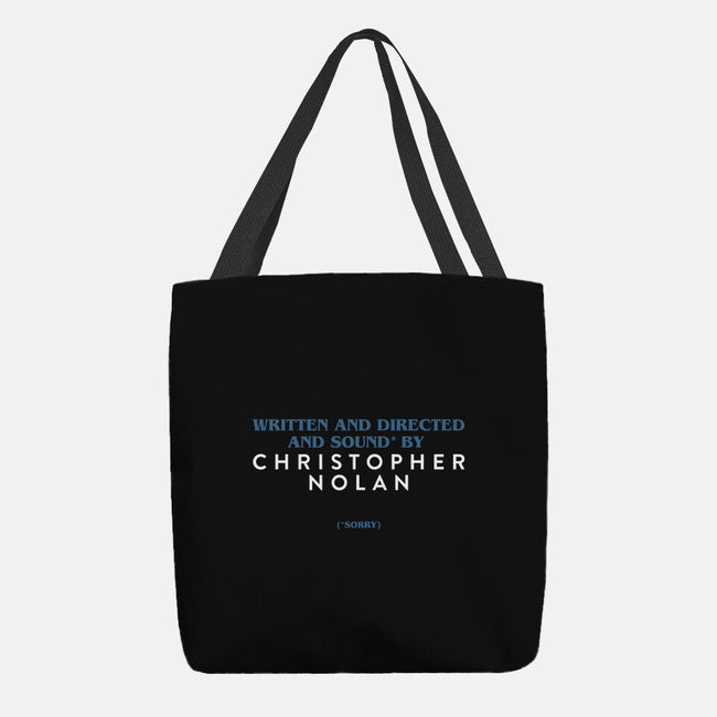 Written And Directed By Nolan-None-Basic Tote-Bag-rocketman_art