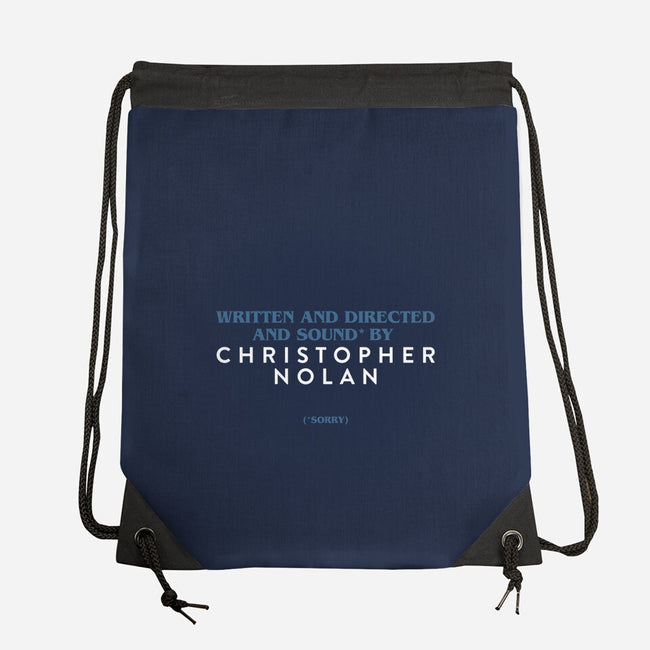 Written And Directed By Nolan-None-Drawstring-Bag-rocketman_art