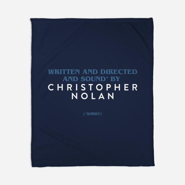 Written And Directed By Nolan-None-Fleece-Blanket-rocketman_art