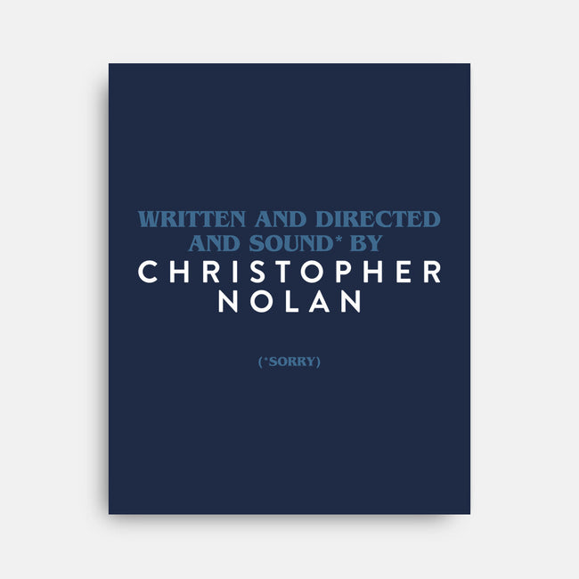 Written And Directed By Nolan-None-Stretched-Canvas-rocketman_art
