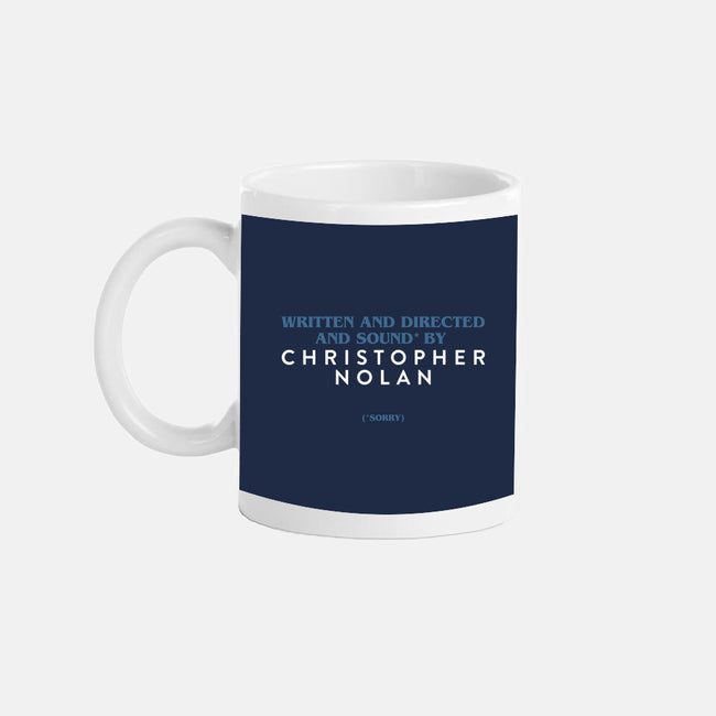Written And Directed By Nolan-None-Mug-Drinkware-rocketman_art