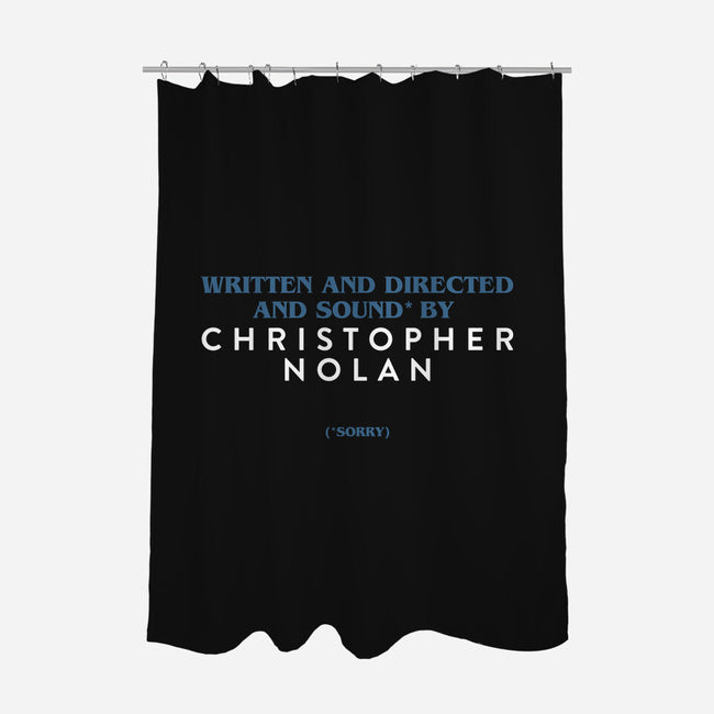 Written And Directed By Nolan-None-Polyester-Shower Curtain-rocketman_art