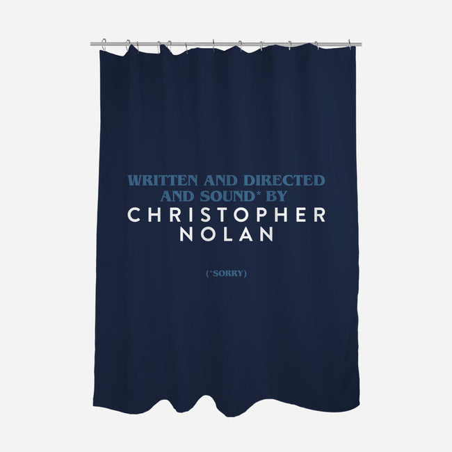 Written And Directed By Nolan-None-Polyester-Shower Curtain-rocketman_art