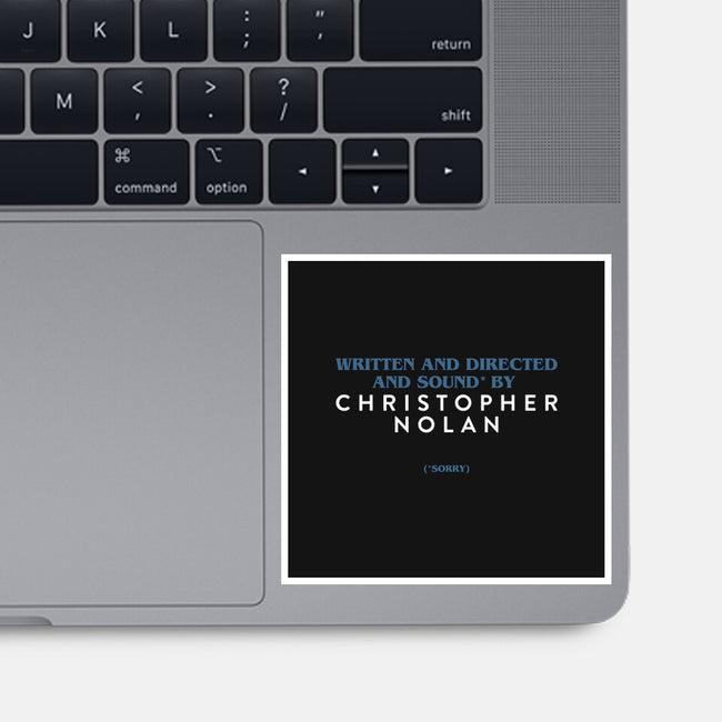 Written And Directed By Nolan-None-Glossy-Sticker-rocketman_art