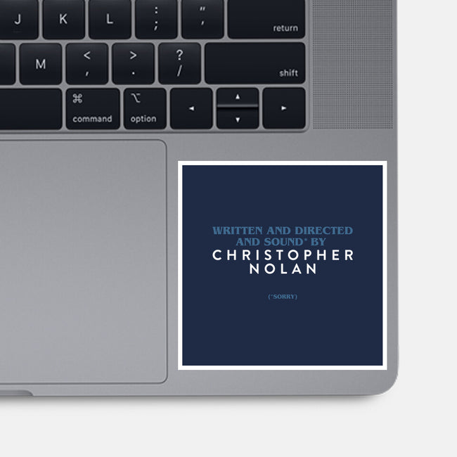 Written And Directed By Nolan-None-Glossy-Sticker-rocketman_art