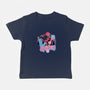 Spidey In New York City-Baby-Basic-Tee-glitchygorilla