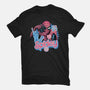 Spidey In New York City-Mens-Heavyweight-Tee-glitchygorilla