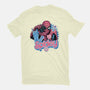 Spidey In New York City-Mens-Basic-Tee-glitchygorilla