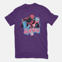 Spidey In New York City-Womens-Basic-Tee-glitchygorilla