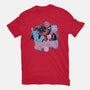 Spidey In New York City-Mens-Heavyweight-Tee-glitchygorilla