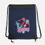 Spidey In New York City-None-Drawstring-Bag-glitchygorilla