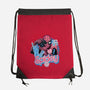 Spidey In New York City-None-Drawstring-Bag-glitchygorilla