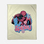 Spidey In New York City-None-Fleece-Blanket-glitchygorilla