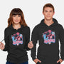 Spidey In New York City-Unisex-Pullover-Sweatshirt-glitchygorilla