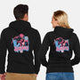 Spidey In New York City-Unisex-Zip-Up-Sweatshirt-glitchygorilla