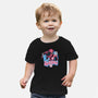 Spidey In New York City-Baby-Basic-Tee-glitchygorilla