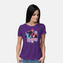 Spidey In New York City-Womens-Basic-Tee-glitchygorilla