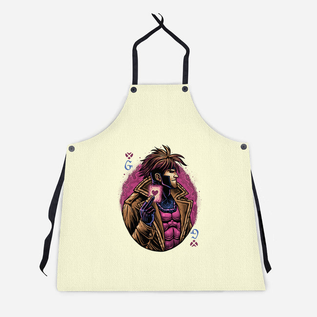 Lord Of Cards-Unisex-Kitchen-Apron-glitchygorilla
