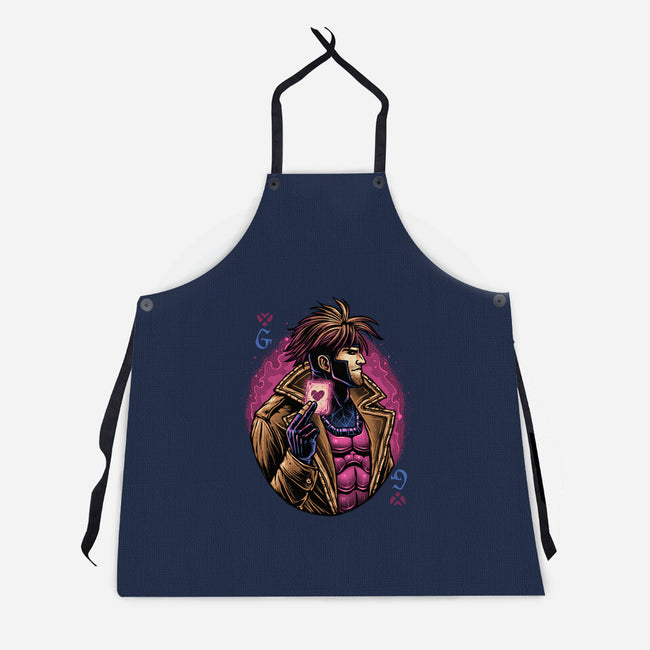 Lord Of Cards-Unisex-Kitchen-Apron-glitchygorilla
