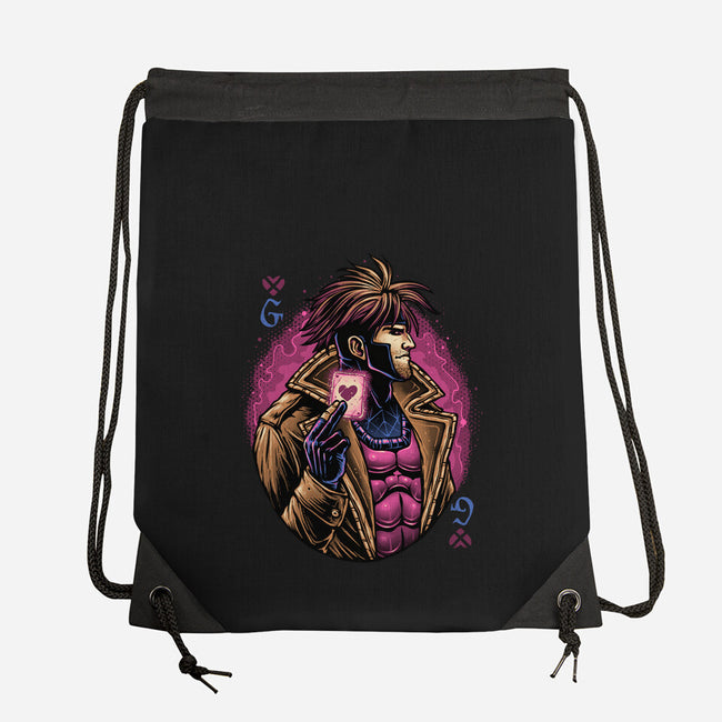 Lord Of Cards-None-Drawstring-Bag-glitchygorilla