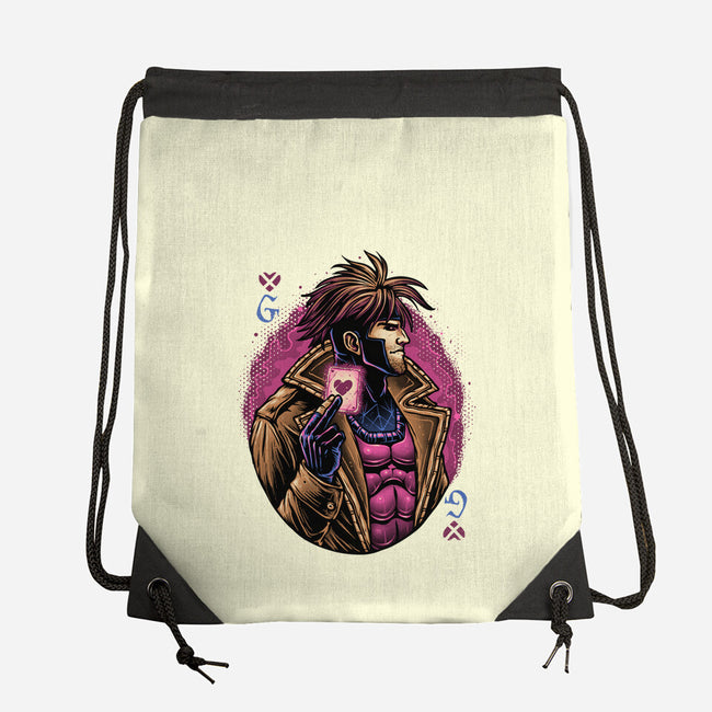 Lord Of Cards-None-Drawstring-Bag-glitchygorilla