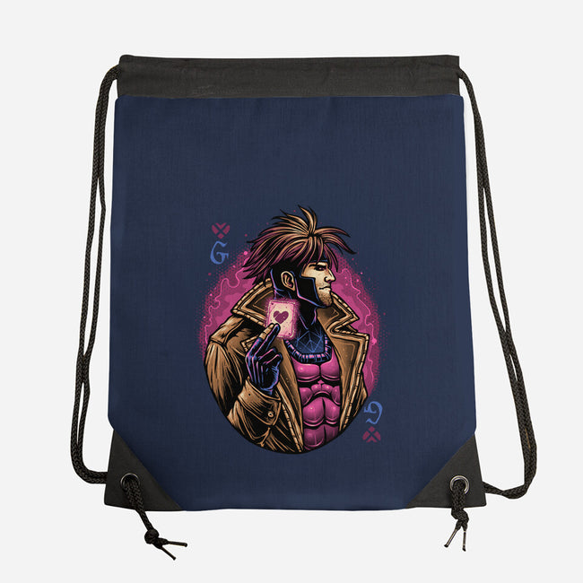 Lord Of Cards-None-Drawstring-Bag-glitchygorilla