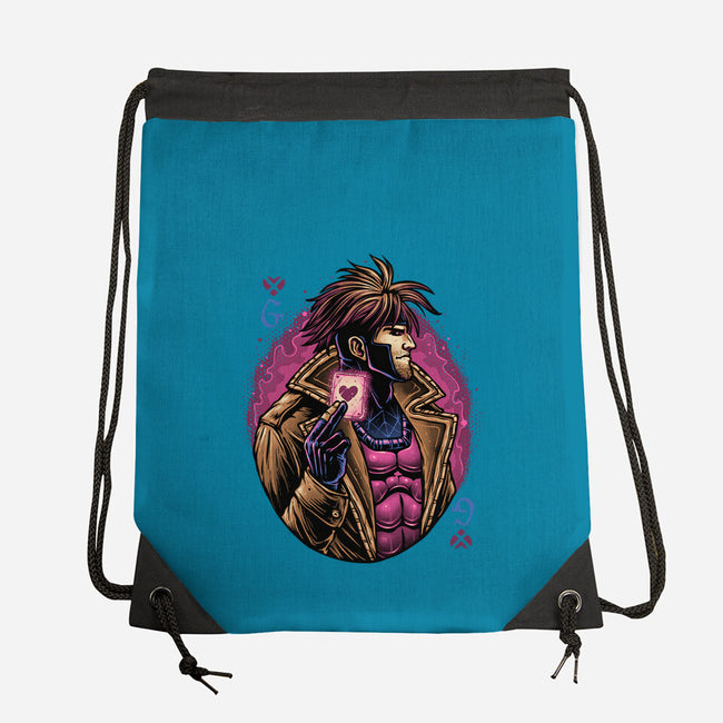 Lord Of Cards-None-Drawstring-Bag-glitchygorilla
